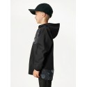 Laste softshell jope fliisvoodriga Basic, must/planeedid