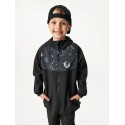 Laste softshell jope fliisvoodriga Basic, must/planeedid
