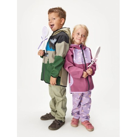 Laste softshell jope fliisvoodriga Basic, vulkaan