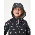 Laste softshell jope fliisvoodriga Basic, must-bonbons