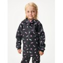 Laste softshell jope fliisvoodriga Basic, must-bonbons