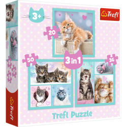 Pusle - "3 in 1" - Armsad loomad Trefl 34862
