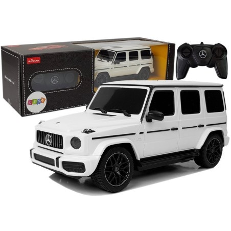 Valge Mercedes-AMG G63 kaugjuhtimisega auto 1:24