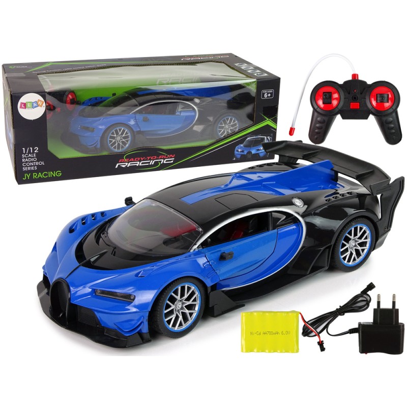 Kaugjuhitav sportauto LED-esitulede ja R/C-puldiga