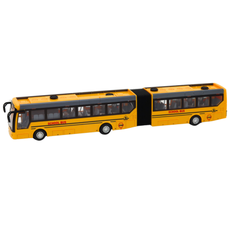 Kollane kaugjuhitav liigendkoolibuss 1:32