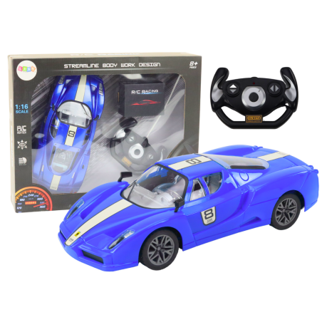 Sinine kaugjuhitav sportauto 1:16 R/C