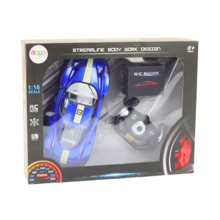 Sinine kaugjuhitav sportauto 1:16 R/C