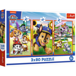 Pusle – 3x80 –  Paw Patrol Trefl 34886