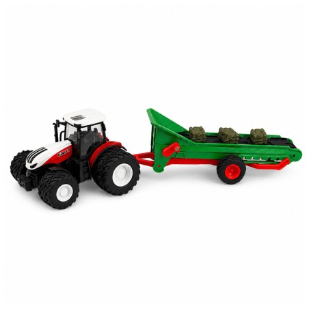 RC Bale Lights kaugjuhitav talutraktor konveierhaagisega 1:24