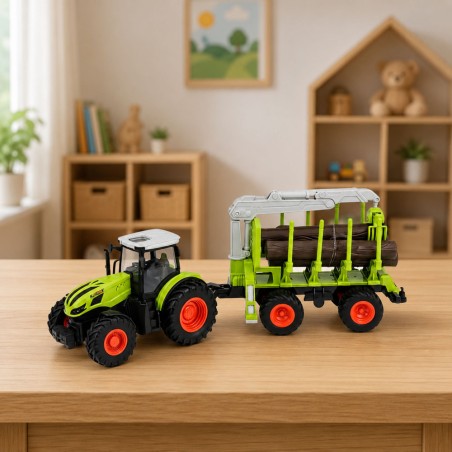 RC-kaugjuhitav traktor metsahaagisega 1:24 | MIU.ee