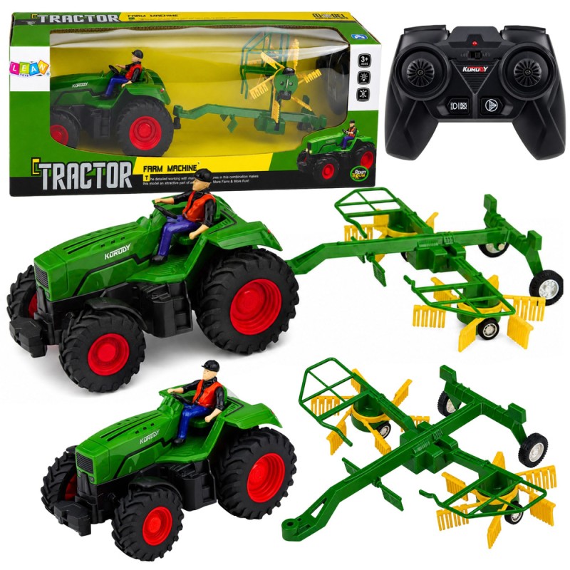 Kaugjuhitav talutraktor heinarehaga 1:24