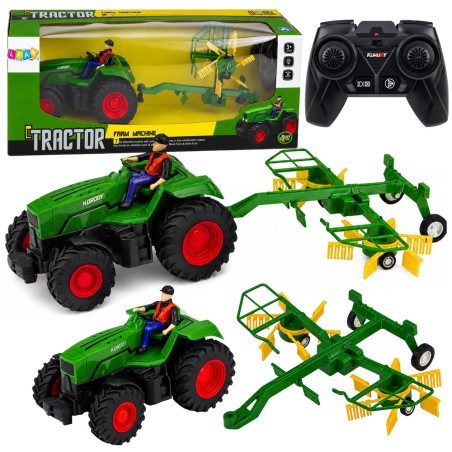 Kaugjuhitav talutraktor heinarehaga 1:24