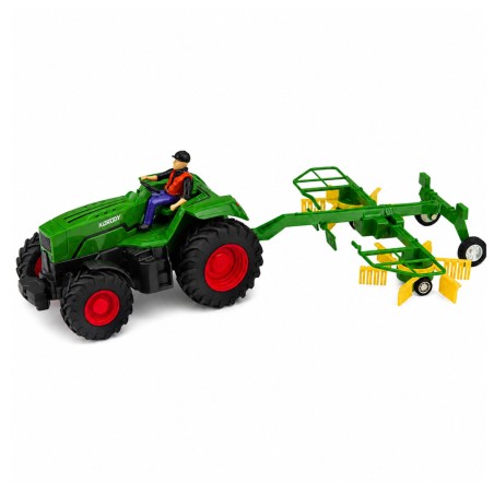 Kaugjuhitav talutraktor heinarehaga, LED-valgustusega, 1:24