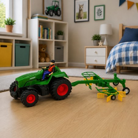 Kaugjuhitav talutraktor heinarehaga 1:24