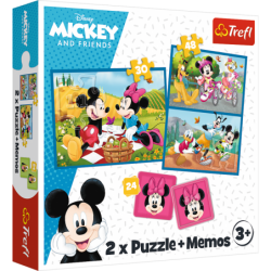 Pusle – 2in1 + memod – tutvuge Disney Trefl...