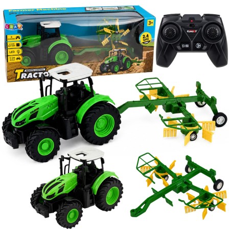 Kaugjuhitav talutraktor rehaga 1:24 LED-tuledega | MIU.ee