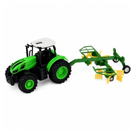 Kaugjuhitav talutraktor rehaga ja LED-tuledega 1:24