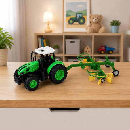 Kaugjuhitav talutraktor rehaga 1:24 LED-tuledega | MIU.ee