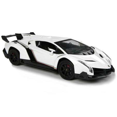 Valge Lamborghini Veneno puldiga sportauto 1:24