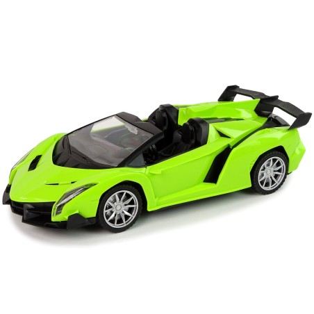 Roheline kaugjuhitav sportauto 1:18