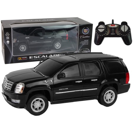 Must kaugjuhitav Cadillac Escalade 1:16