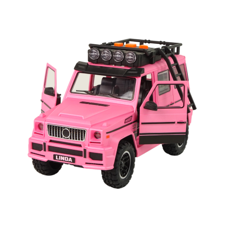 Roosa maastikuauto V12 Turbiin