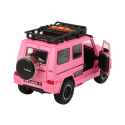 Roosa maastikuauto V12 Turbiin helide ja tuledega