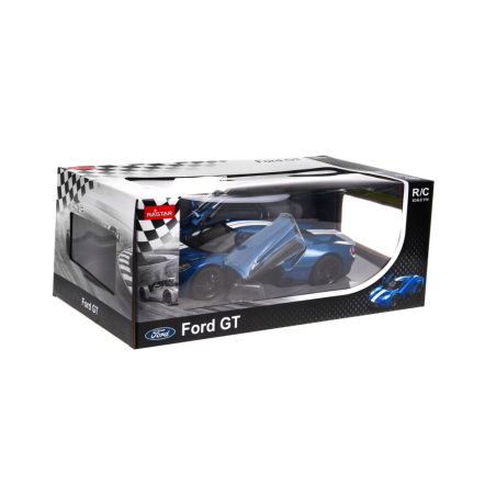 Sinine kaugjuhitav Ford GT mudelauto 1:14