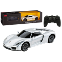 Hõbedane kaugjuhitav Porsche 918 Spyder 1:24