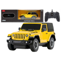 JEEP Wrangler JL Rubicon kaugjuhitav RC-auto, kollane 1:24