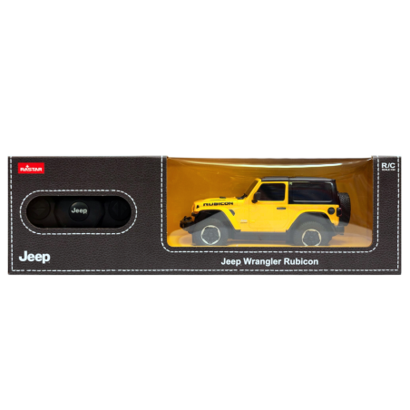 JEEP Wrangler JL Rubicon kaugjuhitav RC-auto, kollane 1:24