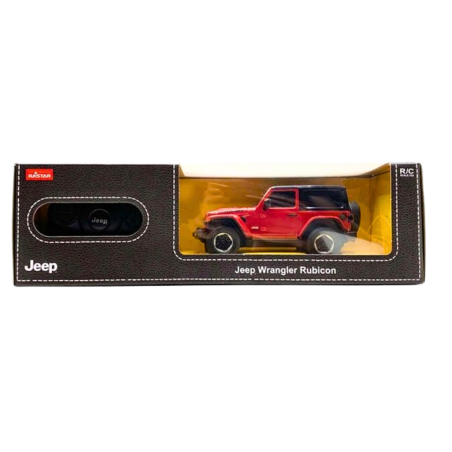Rastar JEEP Wrangler JL Rubicon RC-auto 1:24, punane
