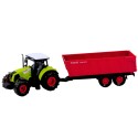 Haagise tulede ja punase heliga veoauto traktor