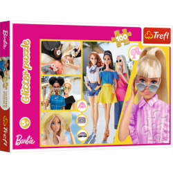 Pusle - "100 Glitterit" - Glitter Barbie Trefl...