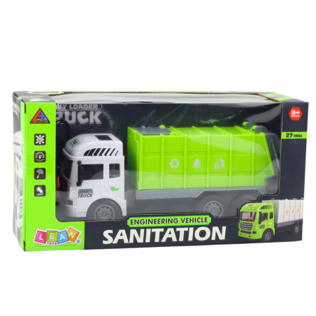 Heleroheline kaugjuhitav RC prügiauto 1:24