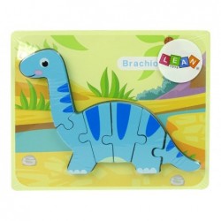 Puidust pusle dinosaurus Brachiosaurus sinine
