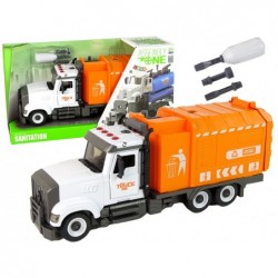 Oranž prügiauto tarvikute lahti- ja keeramiseks
