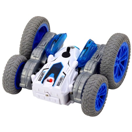 Sinine kaugjuhitav trikiauto 360° valgusefektidega