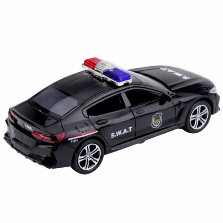 Must SWAT-i mänguauto tulede ja helidega