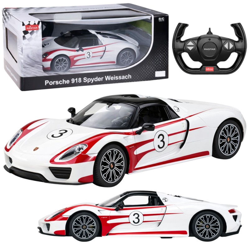 Valge Porsche 918 Spyder kaugjuhitav auto 1:14 | Rastar