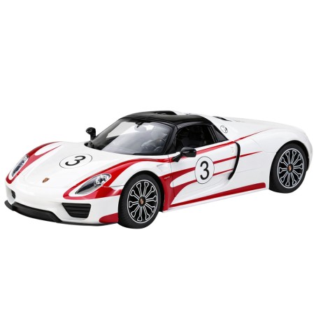 Rastar Porsche 918 Spyder Performance kaugjuhitav auto, valge, 1:14