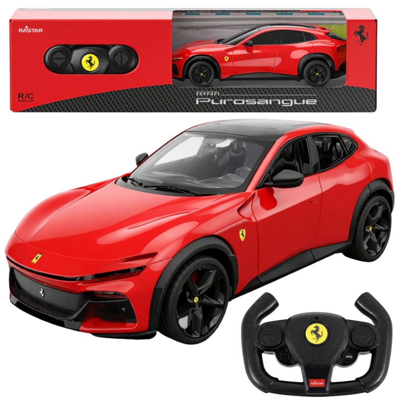 Rastar Ferrari Purosangue kaugjuhitav auto 1:24, punane