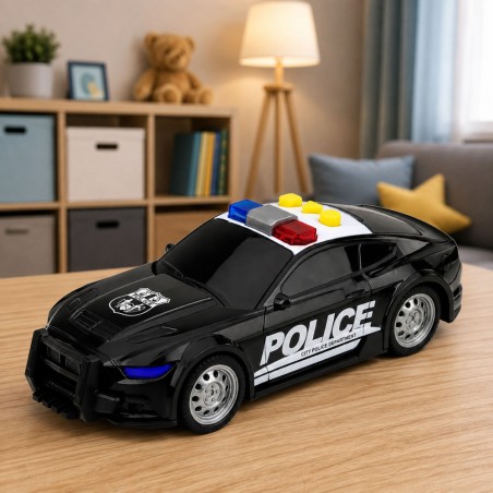 Must politseiauto tulede ja heliga 1:32