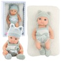 Hall-valge beebinukk tekiga, 18 cm | MIU.ee