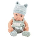 Hall-valge beebinukk tekiga, 18 cm | MIU.ee