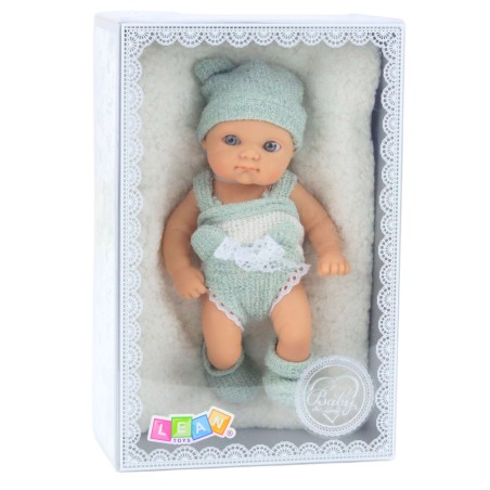 Hall-valge beebinukk tekiga, 18 cm | MIU.ee