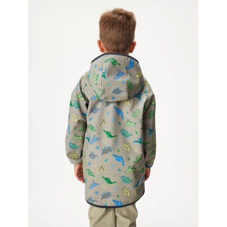 Laste softshell jope fliisvoodriga Basic, khaki-dino