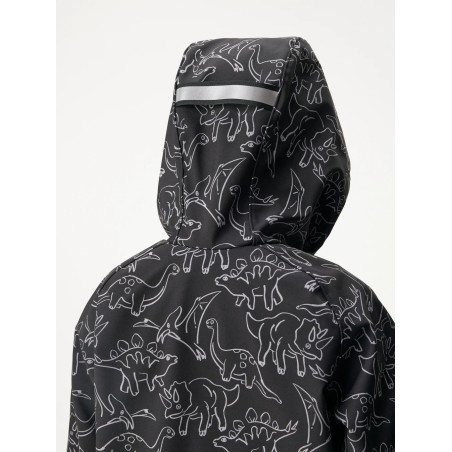Laste softshell jope fliisvoodriga Basic, must-dino