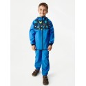 Laste softshell jope fliisvoodriga Basic, sinine-dinosaurused