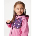 Laste softshell jope fliisvoodriga Basic, roosa-ükssarvikud